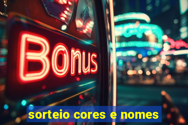 sorteio cores e nomes