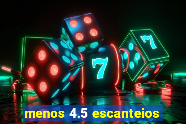 menos 4.5 escanteios