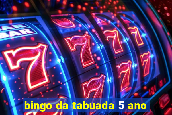 bingo da tabuada 5 ano