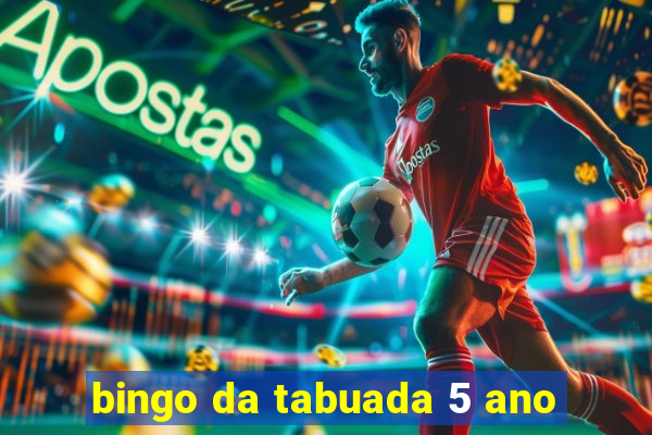 bingo da tabuada 5 ano