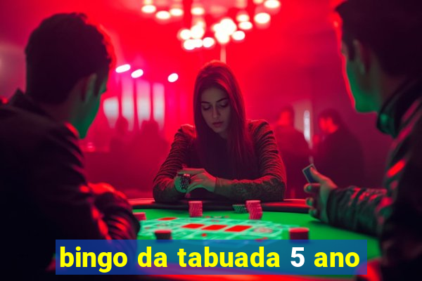 bingo da tabuada 5 ano