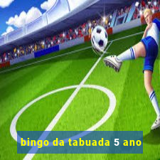 bingo da tabuada 5 ano