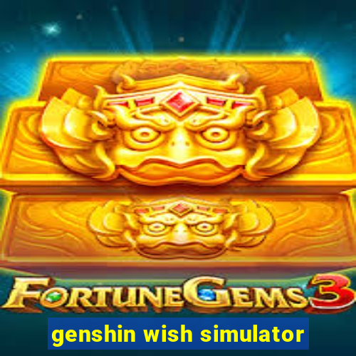 genshin wish simulator