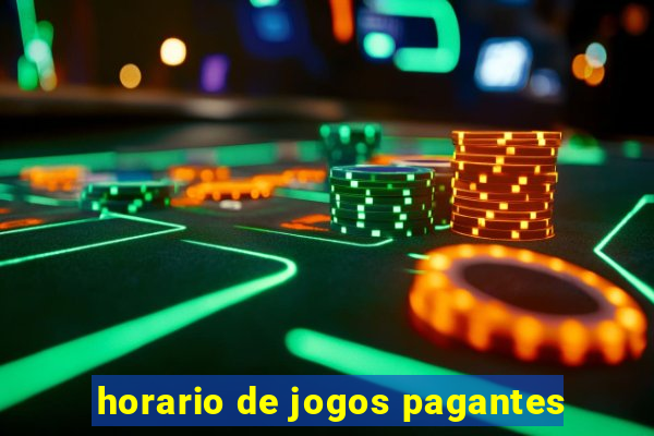 horario de jogos pagantes