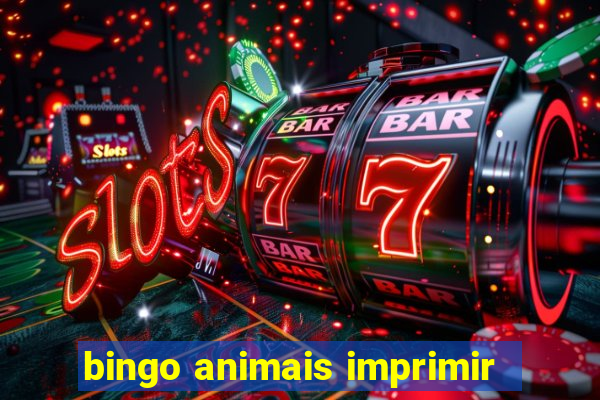 bingo animais imprimir