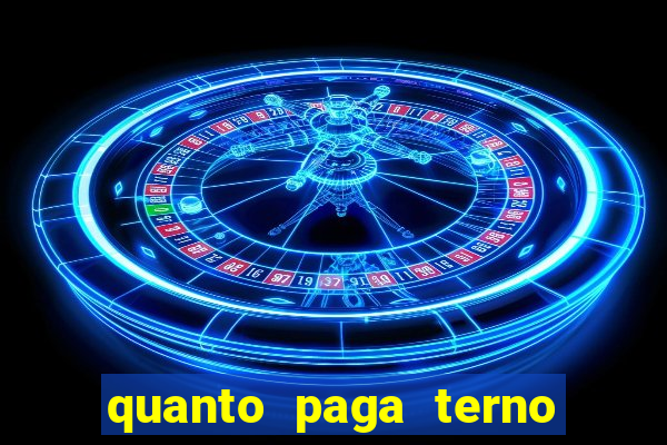 quanto paga terno da loteria federal