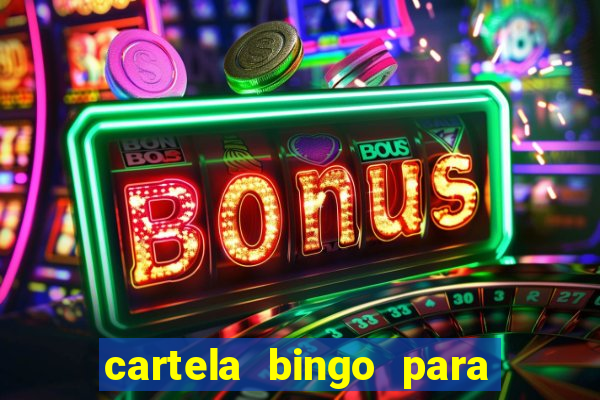 cartela bingo para cha de cozinha imprimir gratis