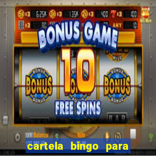 cartela bingo para cha de cozinha imprimir gratis