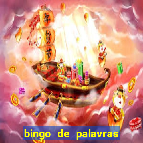 bingo de palavras cha de bebe