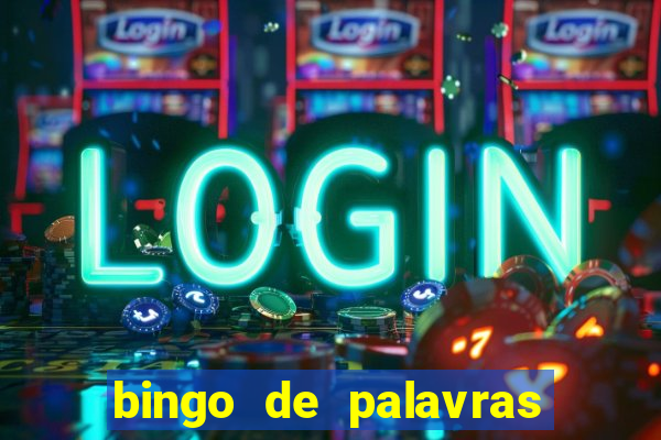 bingo de palavras cha de bebe