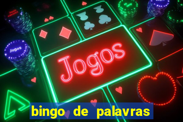 bingo de palavras cha de bebe