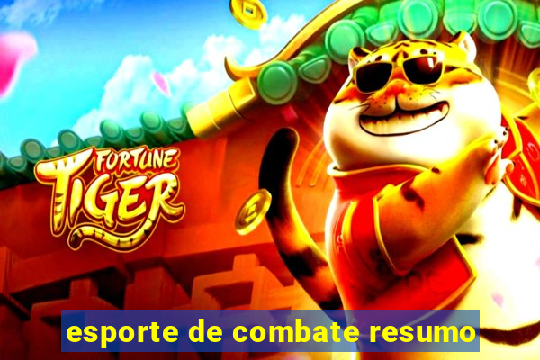 esporte de combate resumo