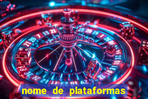 nome de plataformas de jogos