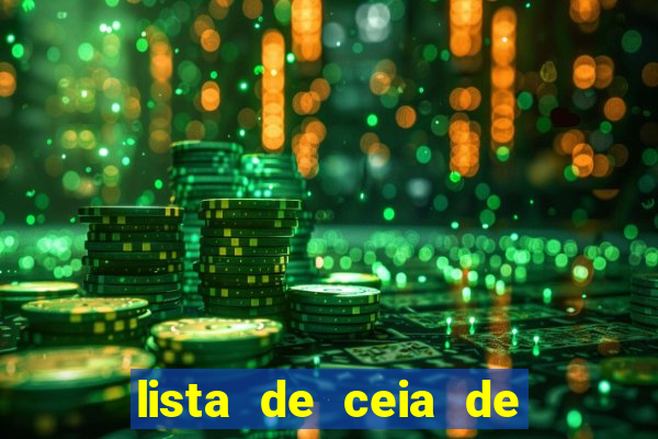 lista de ceia de natal para 20 pessoas