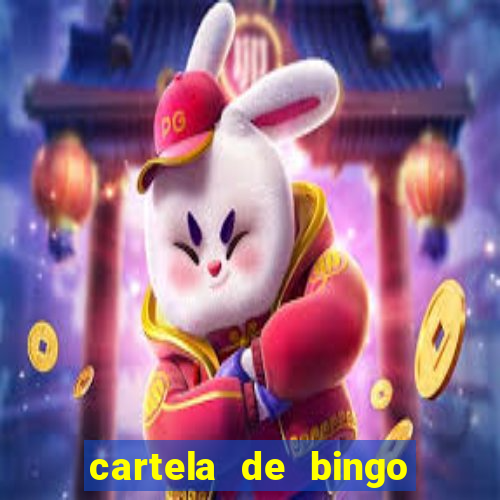 cartela de bingo pra imprimir