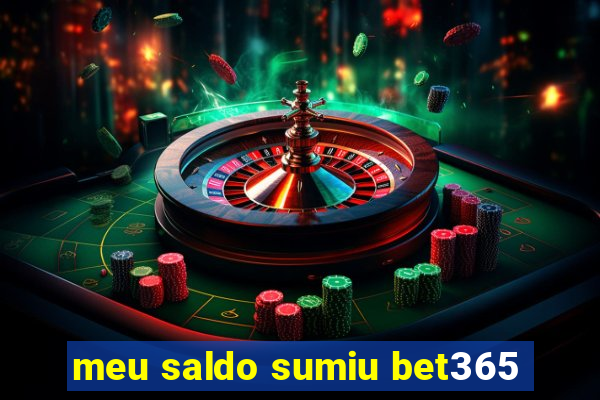 meu saldo sumiu bet365