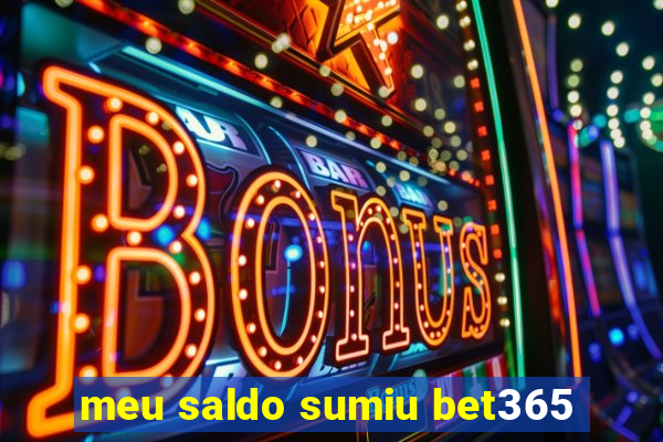 meu saldo sumiu bet365