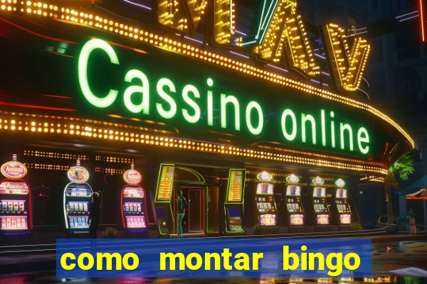 como montar bingo brinquedos toia