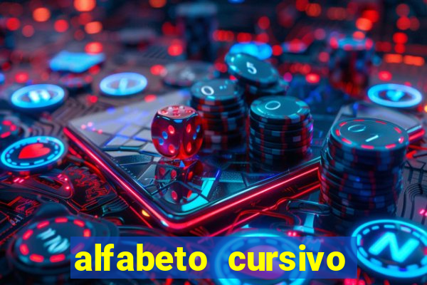 alfabeto cursivo para treinar caligrafia