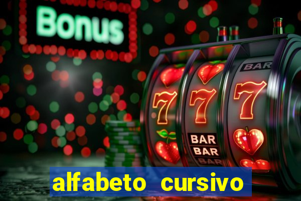 alfabeto cursivo para treinar caligrafia