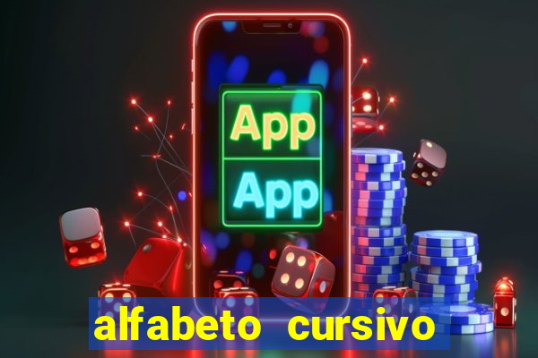 alfabeto cursivo para treinar caligrafia