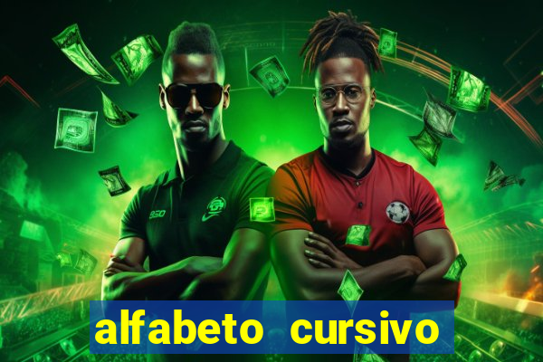 alfabeto cursivo para treinar caligrafia