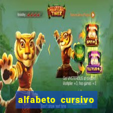 alfabeto cursivo para treinar caligrafia