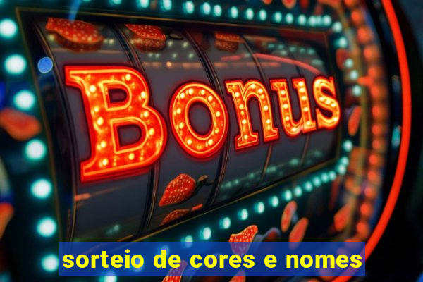 sorteio de cores e nomes