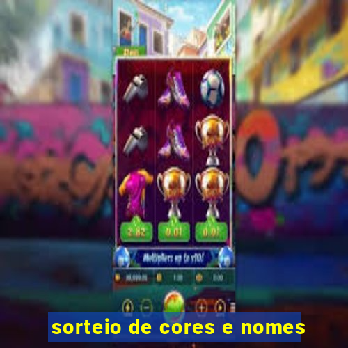 sorteio de cores e nomes