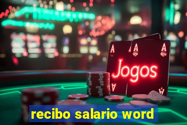 recibo salario word