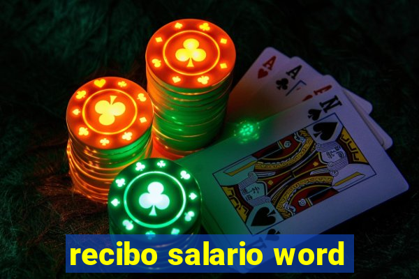 recibo salario word