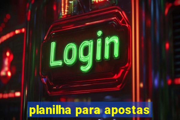 planilha para apostas