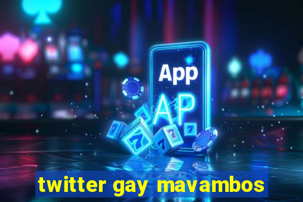 twitter gay mavambos