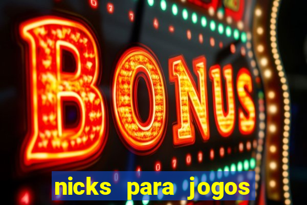 nicks para jogos de tiro