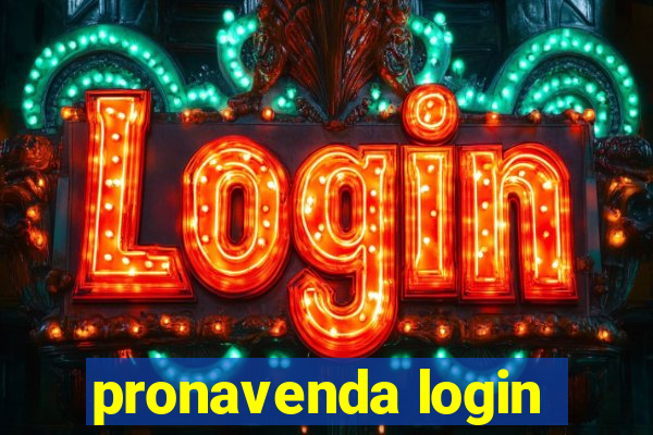 pronavenda login