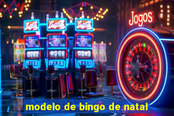 modelo de bingo de natal