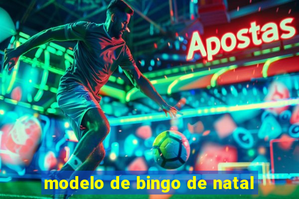 modelo de bingo de natal