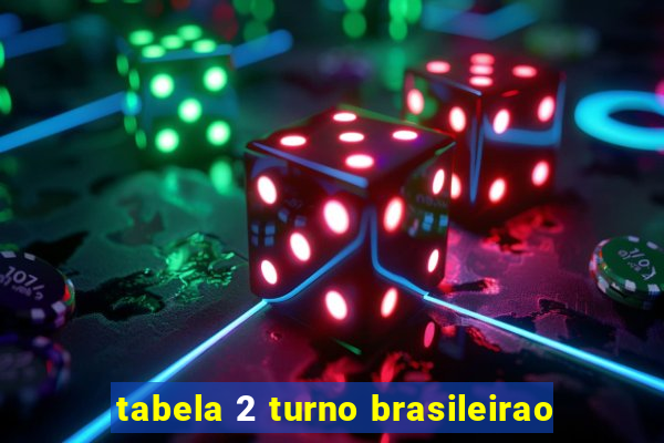 tabela 2 turno brasileirao