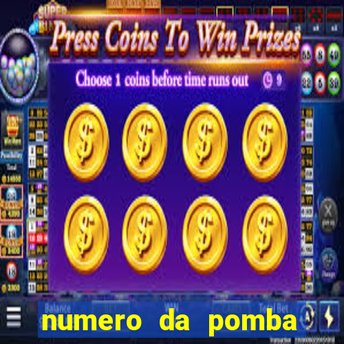 numero da pomba jogo do bicho