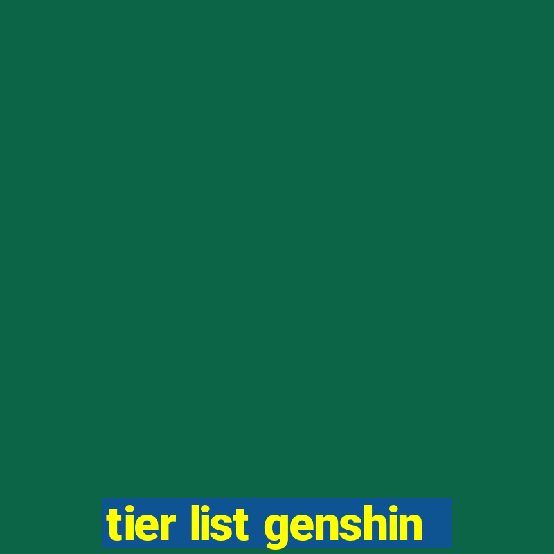 tier list genshin