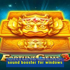 sound booster for windows