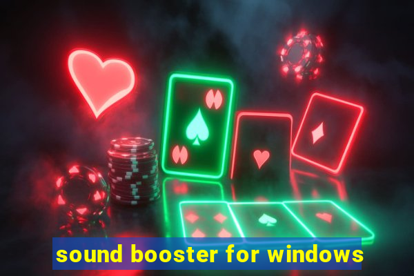 sound booster for windows