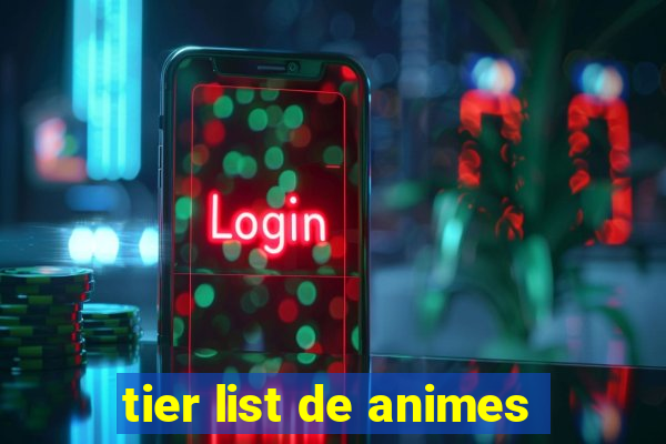 tier list de animes