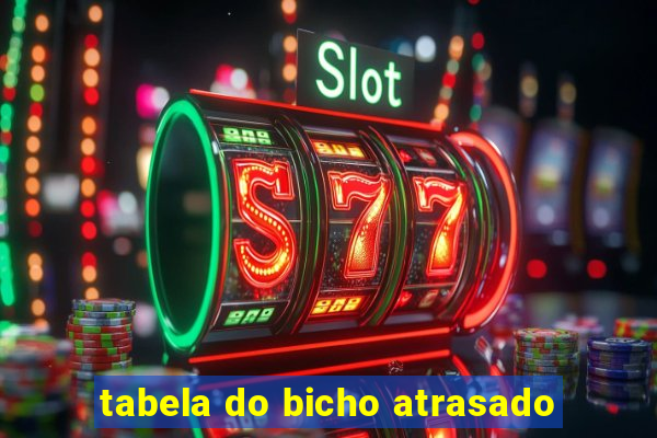 tabela do bicho atrasado