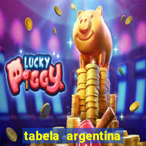 tabela argentina torneo betano