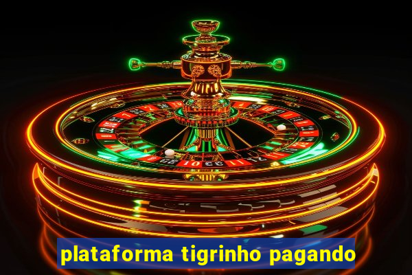 plataforma tigrinho pagando