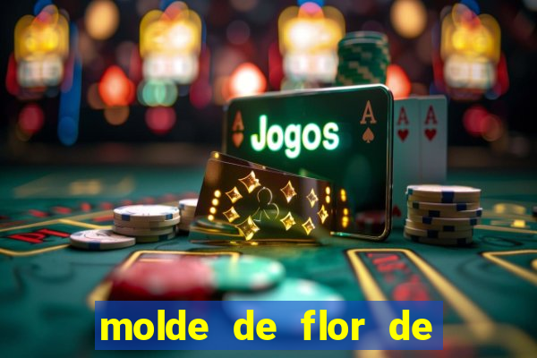 molde de flor de eva grande para imprimir