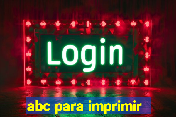 abc para imprimir