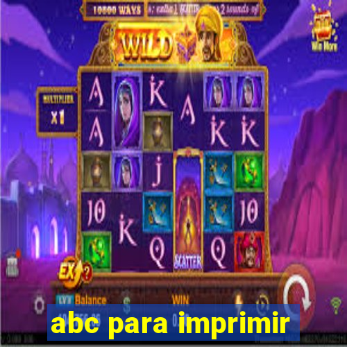 abc para imprimir