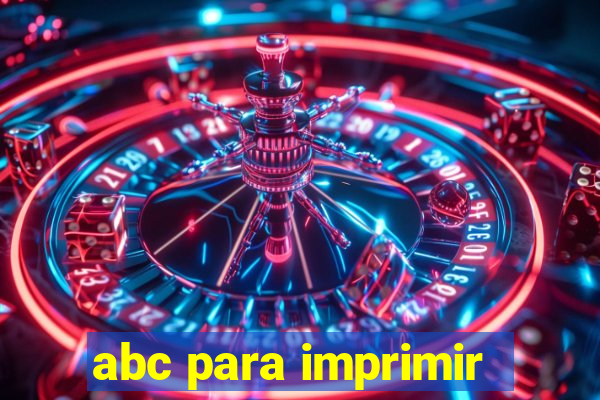 abc para imprimir